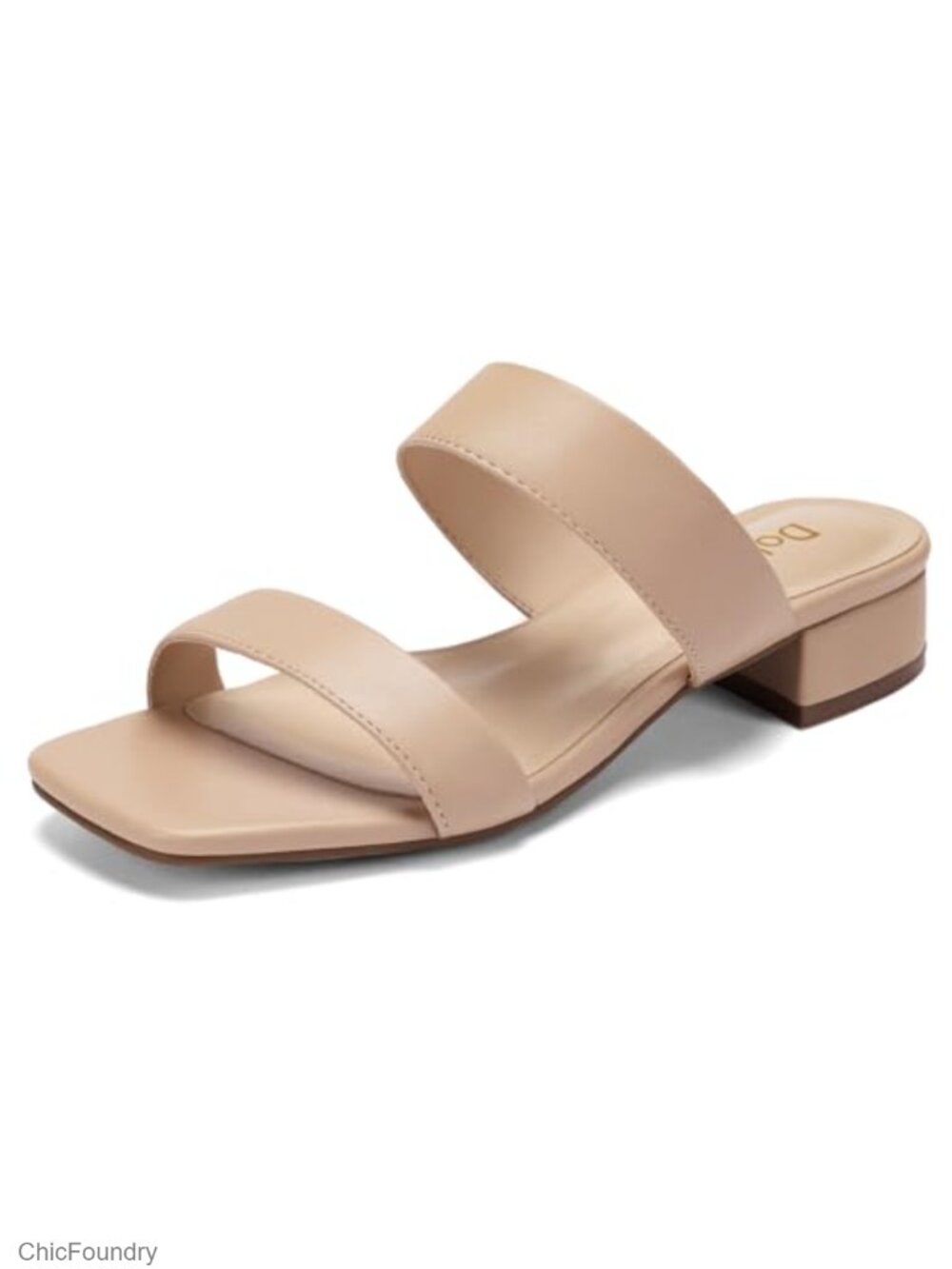 Wide Feet Friendly Heeled Sandals with Cushioned Latex Insole and Block Heel